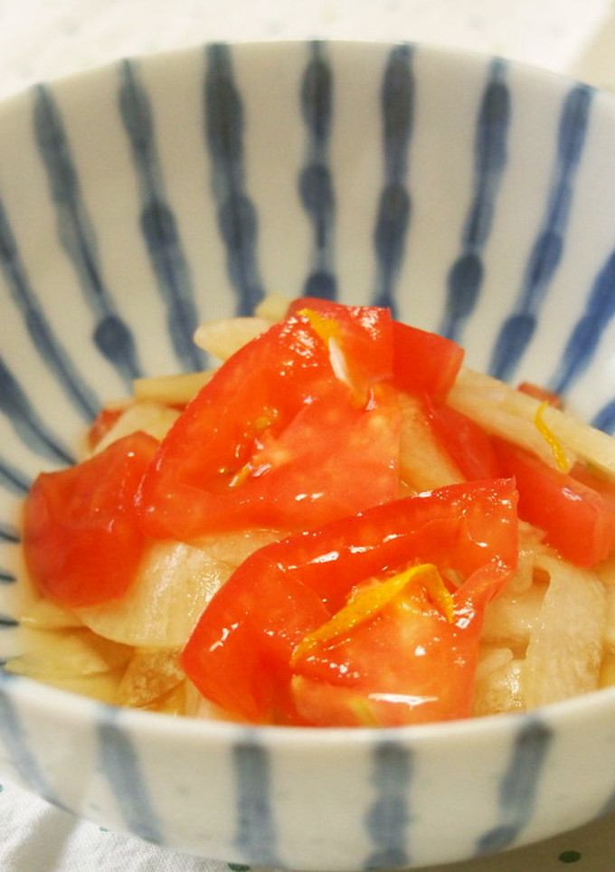 トマトと大根の酢の物♪ゆずの皮香る♪-レシピのメイン写真