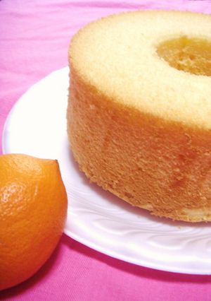 ほんわか♪蜂蜜れもんシフォンケーキ☆-レシピのメイン写真