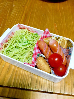 中学生女子 バジルパスタ弁当-レシピのメイン写真