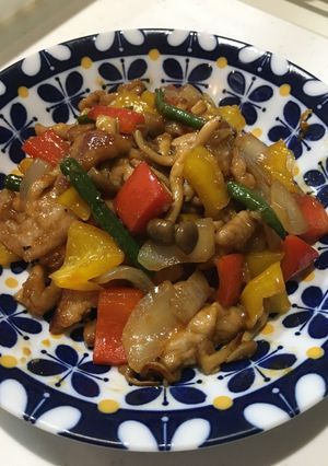 パプリカと豚肉のオイスターソース炒め-レシピのメイン写真