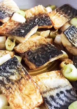 焼き塩サバと白ネギの醤油煮-レシピのメイン写真
