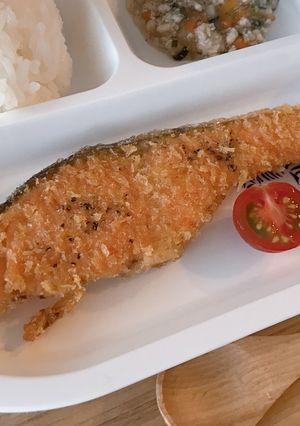 《幼児食》シンプルに♡鮭のパン粉焼き-レシピのメイン写真