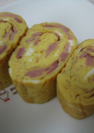 ハム（ベーコン）エッグ　な　たまご焼き-レシピのメイン写真