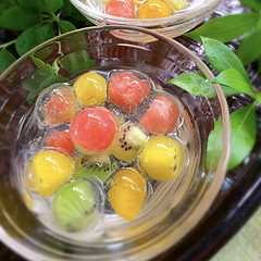 รูปของ 九龍球（くーろんきゅう）夏の涼菓子