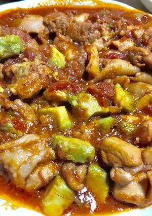 チキンのアボカドトマト煮込み-レシピのメイン写真