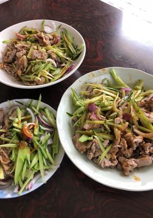 簡単、ヘルシーバンバンジー豚コマ。-レシピのメイン写真