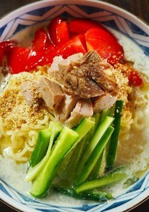 レモン香る冷やしサッポロ一番塩とんこつ-レシピのメイン写真