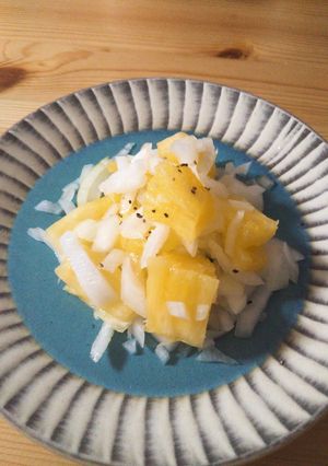パイナップルと生玉ねぎ-レシピのメイン写真