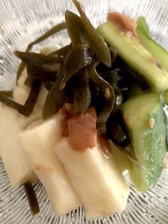 胡瓜と長芋の梅和え-レシピのメイン写真