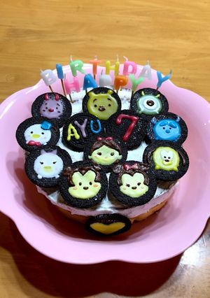 誕生日 ケーキ ツムツム 白雪姫-レシピのメイン写真