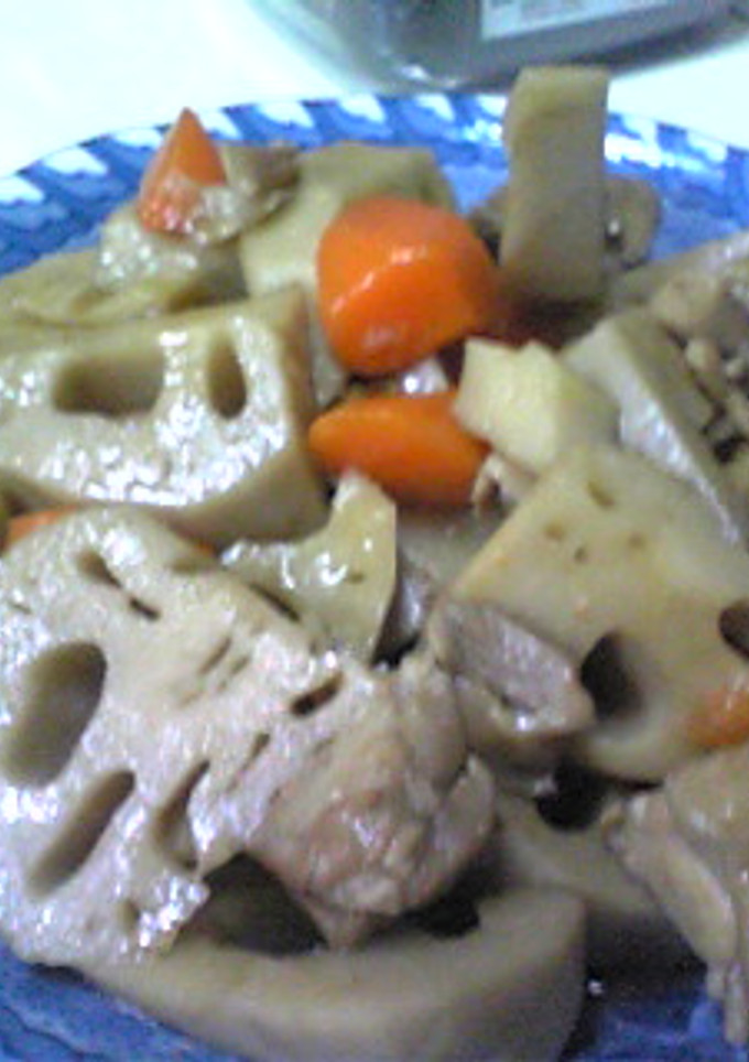 ●れんこんと鶏肉の煮物●-レシピのメイン写真
