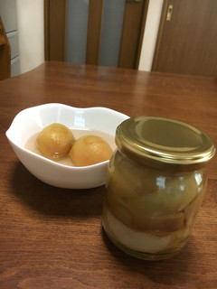 摘果した桃の実のシロップ煮❣️-レシピのメイン写真