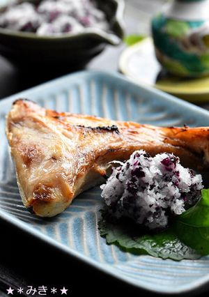 梅干しの赤紫蘇で紫蘇おろし★-レシピのメイン写真
