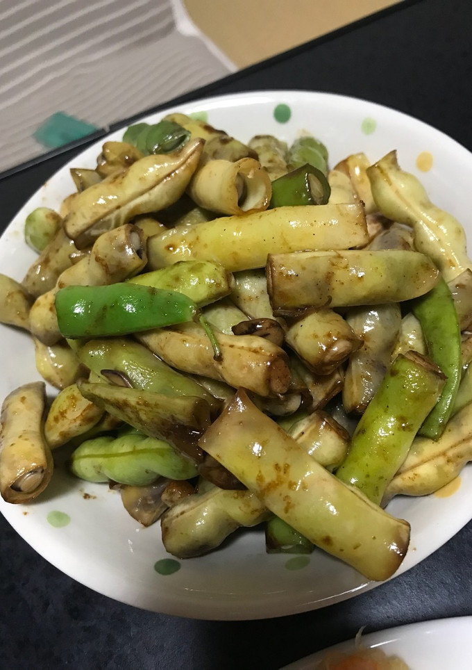 やらず豆（紫いんげん）のバター醤油炒め-レシピのメイン写真