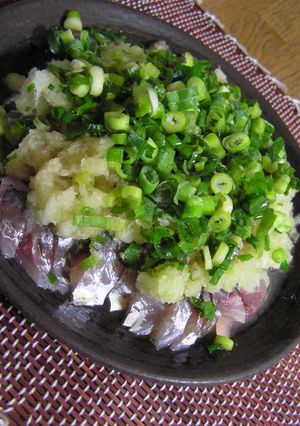 鯵の　ぶっかけぽん-レシピのメイン写真
