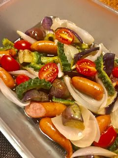 夏野菜で揚げ浸し-レシピのメイン写真