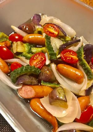 夏野菜で揚げ浸し-レシピのメイン写真