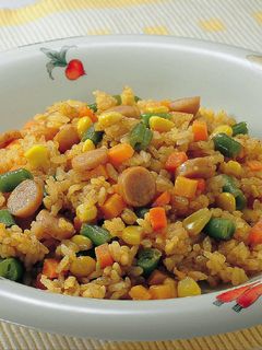 レンジでかんたんカレーピラフ-レシピのメイン写真