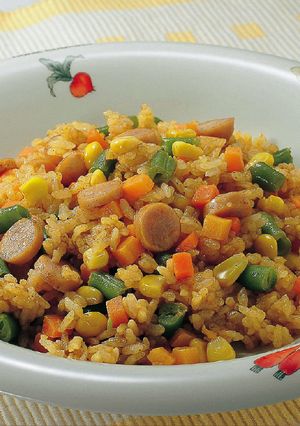 レンジでかんたんカレーピラフ-レシピのメイン写真