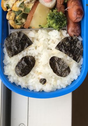 ✡キャラ弁＊3分でパンダさん-レシピのメイン写真