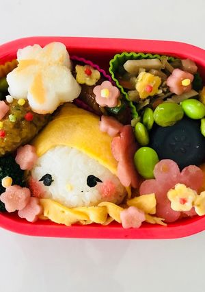 ラプンツェルのお花弁当 キャラ弁 デコ弁-レシピのメイン写真