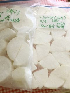 大根の冷凍保存方法-レシピのメイン写真