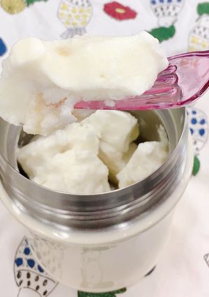 スープジャーで◎杏仁キウイの冷スイーツ-レシピのメイン写真