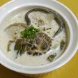 乾しいたけの豆乳スープ