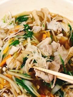 ごぼうとキノコの豚バラ味わいスープ-レシピのメイン写真