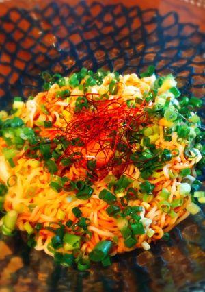 サッポロ一番で！旨辛♡冷製油そば！-レシピのメイン写真