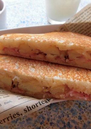 ポテトとベーコンのホットサンド-レシピのメイン写真