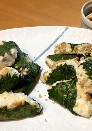 豆腐つくねの大葉包み＊-レシピのメイン写真