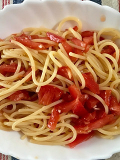 【超簡単】トマトの冷製パスタ-レシピのメイン写真