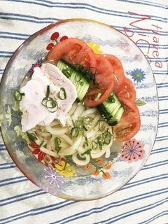 見た目もサッパリ冷やしうどん-レシピのメイン写真