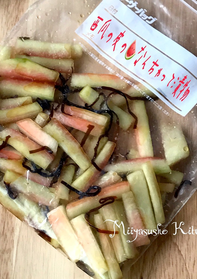 西瓜の皮のなんちゃって漬物-レシピのメイン写真