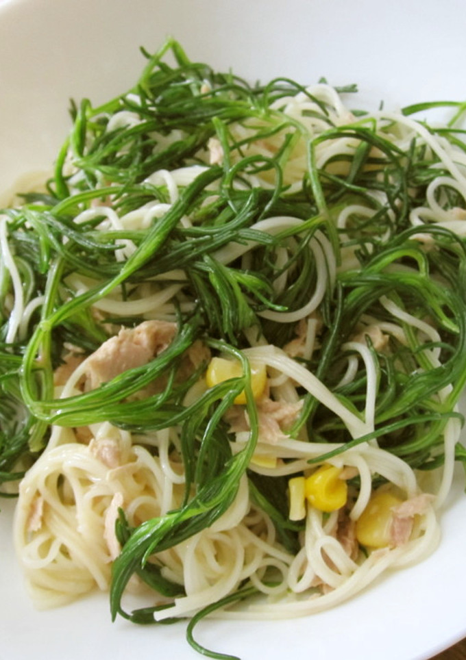 素麺とおかひじきの和え物-レシピのメイン写真