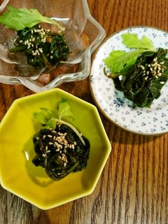 セロリの葉と海苔佃煮の和え物-レシピのメイン写真