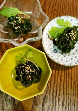 セロリの葉と海苔佃煮の和え物-レシピのメイン写真