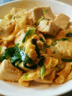 ヘルシー簡単!木綿豆腐のたまごとじ★-レシピのメイン写真