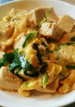 ヘルシー簡単！木綿豆腐のたまごとじ★-レシピのメイン写真
