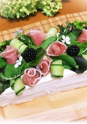 北欧サンドイッチケーキ♡スモーガストルタ-レシピのメイン写真
