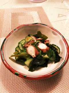 きゅうりと蛸とワカメの酢の物-レシピのメイン写真