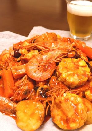 簡単!自宅でお店の味♪手づかみシーフード-レシピのメイン写真