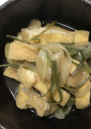 ごはんがすすむ！油揚げとねぎ。-レシピのメイン写真
