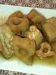 鶏肉とれんこんのさっぱり煮-レシピのメイン写真
