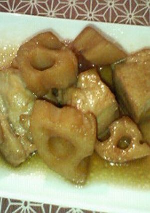 鶏肉とれんこんのさっぱり煮-レシピのメイン写真