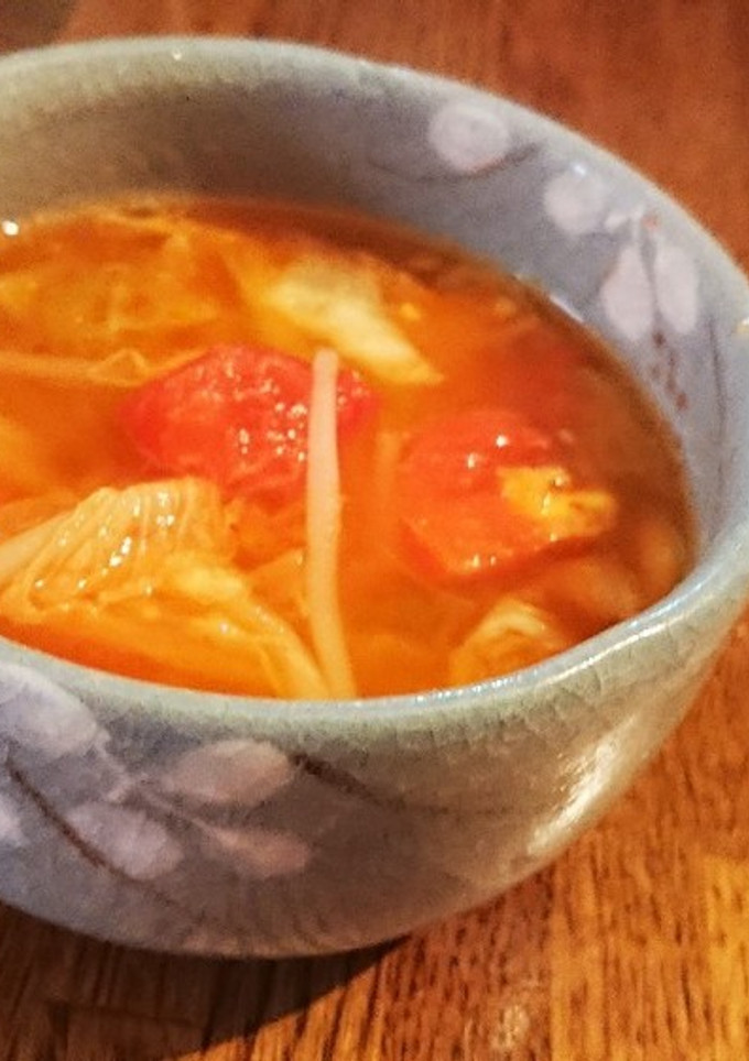 トマトとキムチのスープ-レシピのメイン写真
