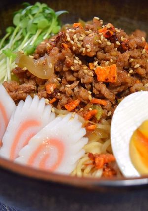 サッポロ一番de汁なし坦々冷やしラーメン-レシピのメイン写真
