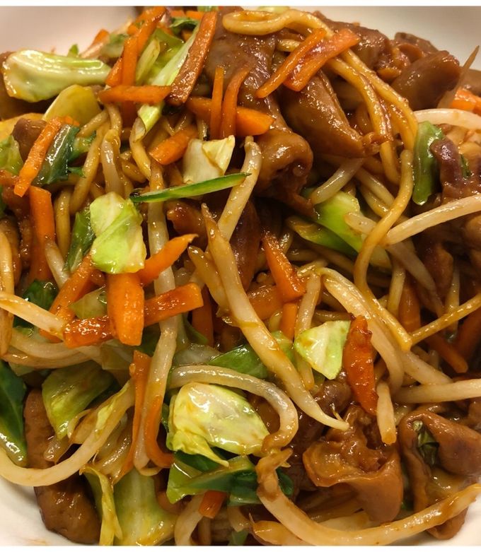 簡単☆味付けホルモン☆アレンジ☆焼きそば-レシピのメイン写真