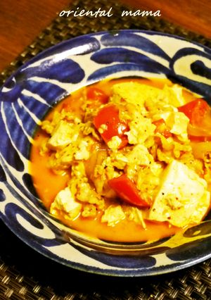 真夏！辛旨トマトたっぷり豚キムチーズ豆腐-レシピのメイン写真